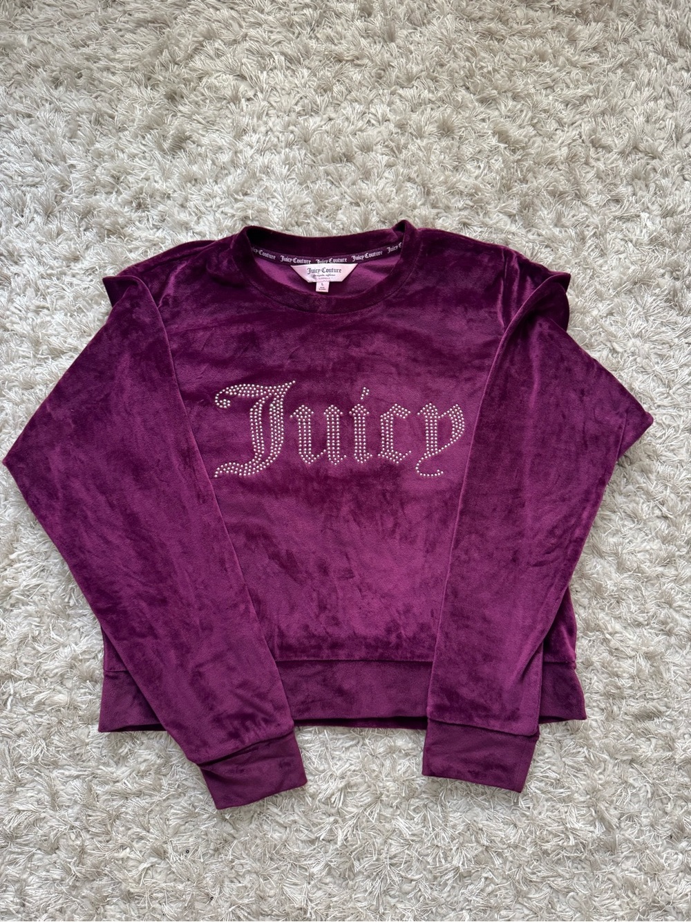 Juicy Couture Velvet Sweatshirt